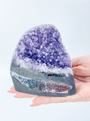 Amethyst With Druzy Cut Base 692g