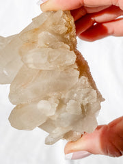 Smoky Himalayan Quartz Cluster with Inclusions 195g
