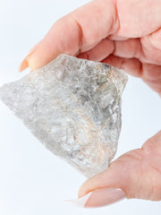 Clear Quartz with Black Rutile Natural Inclusions 109g
