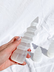 Selenite Unicorn Horn | Medium