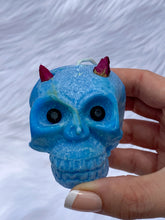 “Candles n Dreams” Sea Salt Skull Candle Blue