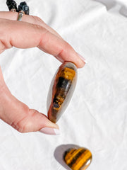 Tiger Eye Heart | Large