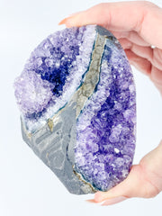 Amethyst Cut Base Cluster 491g