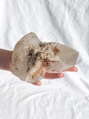 Smoky Himalayan Quartz with Inclusions CutBase Cluster 1.6kg