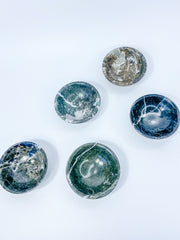 Black Onyx with inclusions Bowl | Medium