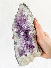 Amethyst Quartz and Calcite Cut Base Cluster 1.2kg