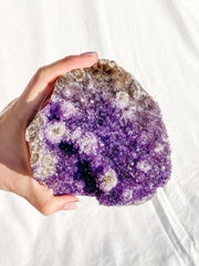 Amethyst CutBase Cluster with Druzy 1.3kg
