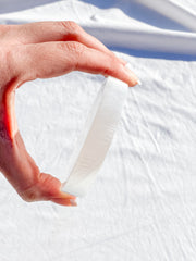 Selenite T-Rex Plate | Medium