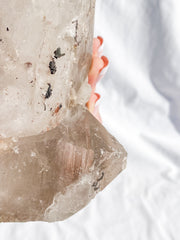 Smoky Himalayan Quartz with Inclusions CutBase Cluster 1.6kg