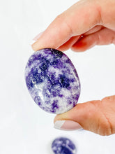 Lepidolite Dark Worry Stone