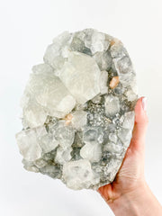 Apophyllite Chalcedony and Stilbite Cut Base Cluster 3.2kg