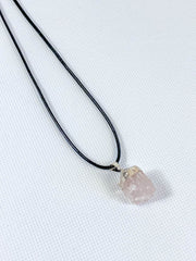 Vitality Pendant Natural Rose Quartz