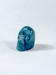 Moss Agate Mini Skull