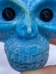 “Candles n Dreams” Sea Salt Skull Candle Blue