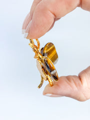 Tiger Eye Dragonfly Carving