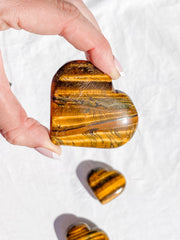 Tiger Eye Heart | Large