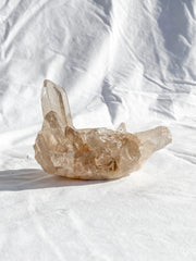 Smoky Himalayan Quartz Cluster with Inclusions 398g
