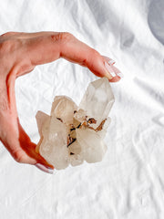 Smoky Himalayan Quartz with Inclusions Cluster 207g