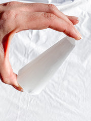 Selenite Polished Point | Medium