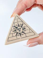 SunFace Ceramic Holder | Peach