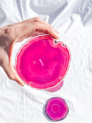 Agate Pink Pack Coaster 4 Pieces | Large