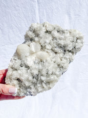 White Heulandite and Stilbite Cluster 1.2kg