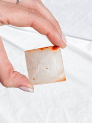 Carnelian Quartz Pyramid | Medium