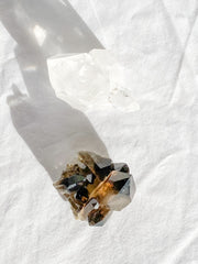 Balance Duo: Clear Quartz + Smoky Quartz | Large