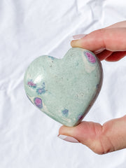 Ruby Fuchsite Heart | Large