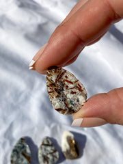 Astrophyllite Cabochon Natural Light Teardrop Small