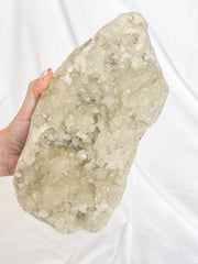 Glass Apophyllite Cluster with Druzy 3kg