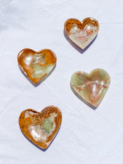 Green Onyx Heart Bowl | Large