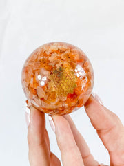 Orgonite Carnelian Sphere | X Large