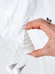 Selenite Unicorn Horn | Small