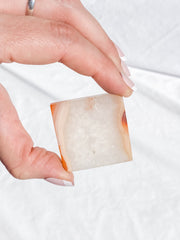 Carnelian Quartz Pyramid | Medium