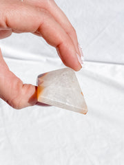 Carnelian Quartz Pyramid | Medium