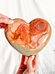 Desert Polychrome Jasper Heart with Stand 2.4kg