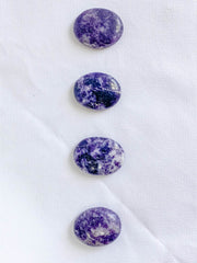 Lepidolite Dark Worry Stone