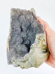 Black Amethyst CutBase Cluster 1.4kg
