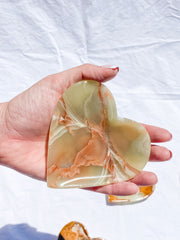 Green Onyx Heart Bowl | Large