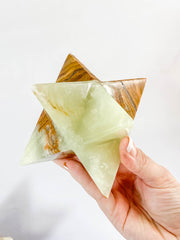 Green Onyx Merkaba XXL