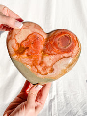 Desert Polychrome Jasper Heart with Stand 2.4kg