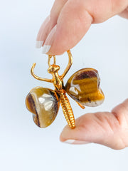 Tiger Eye Dragonfly Carving
