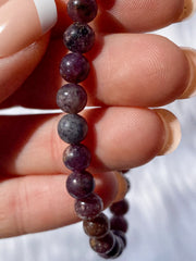 Lepidolite Bead Bracelet
