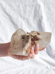 Smoky Himalayan Quartz with Inclusions CutBase Cluster 1.6kg