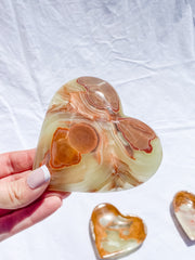 Green Onyx Heart Bowl | Large