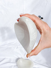 Selenite Heart Cleansing Bowl | X Large