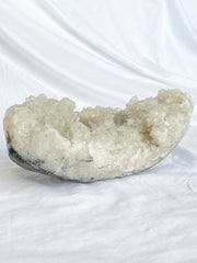 Glass Apophyllite Cluster with Druzy 3kg