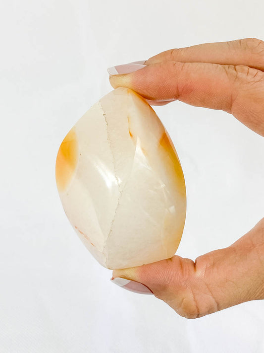 Carnelian and Quartz Flame 160g