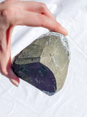 Apophyllite CutBase Cluster with Inclusions 500g